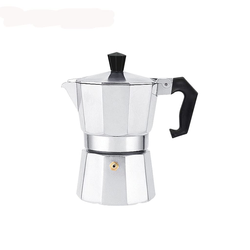 Caffettiera in Alluminio per Moka, Espresso, bollitore per caffè, Cafetera, casa, Esterno (9 tazze/450 ml) (Un Colore, 6 tazze/300 ml)