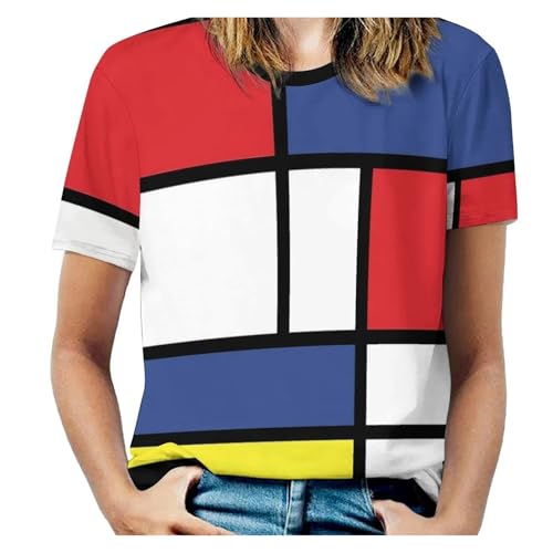 T-shirt 3XL imprimé colorblock résistant au lavage pour homme cherchant du confort
