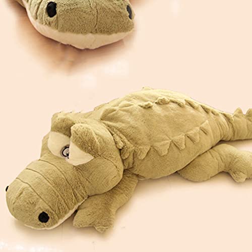 TOYANDONA Crocodilo de Brinquedo De Pelúcia Recheado Jacaré Animal Sofá Travesseiro Abraço De Pelúci