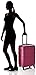 Samsonite Omni PC Hardside Expandable Luggage with Spinner Wheels, Radiant Pink, Checked-Medium 24-Inch
