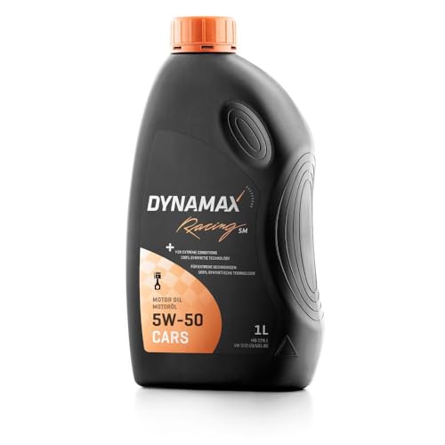 DYNAMAX Racing SM 5W-50 è un olio motore moderno, 100% sintetico, a funzionamento fluido e multigrado. Si basa su olio base sintetico di alta qualità in combinazione con un pacchetto di additivi unico. Si tratta di un olio motore completamente sintetico ad alte prestazioni di qualità eccezionale, che offre prestazioni estreme in motori a benzina, diesel e GPL in autovetture con o senza turbocompressore, funzionante in condizioni di forte temperatura e carico.