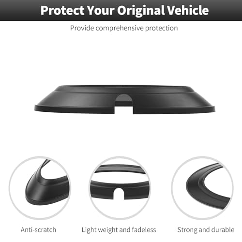 Image of CheroCar for F150 Tailgate Emblem Cover Trim, Rear Trunk Logo Back Badge Decoration Cover Trim Compatible with 2009-2014 Ford F150 F-150 Raptor,Matte Black