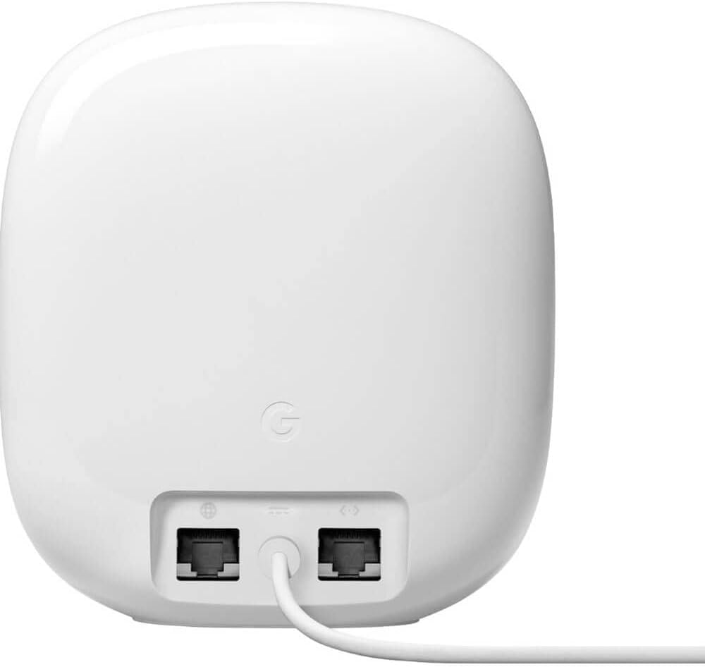 Google Nest WiFi Pro - Wi-Fi 6E - Reliable Home Wi-Fi System with Fast Speed and Whole Home Coverage - Mesh Router - Non-Retail Packaging - Snow