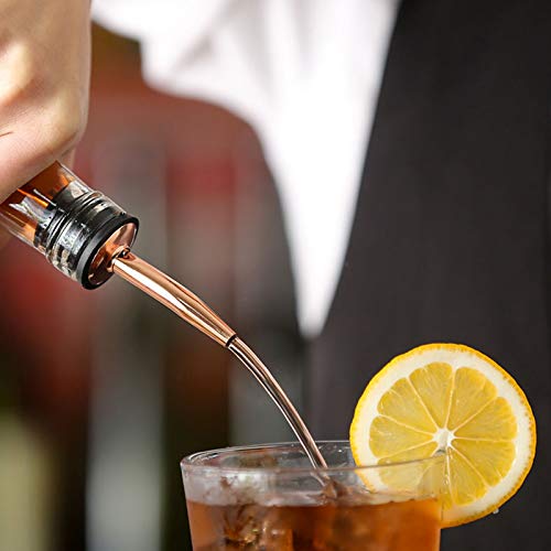 Pour Spout Copper Speed Pourer Olive Oil Spout Liquor Bottle Spouts With Caps (7+7) #TOP5