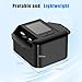 Buldoospok Rechargeable Quiet Automatic Card Shuffler, 2000mAh USB-C Charge, Fast Smooth Shuffling, One-Press Auto & Manual, Great for UNO Skyjo Canasta Skip-Bo etc Cards, Makes Shuffling Easy(Black)