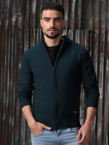Image of High Star Men Acrylic Knitted Regular fit Highneck Full Sleeves Sweaters 28
