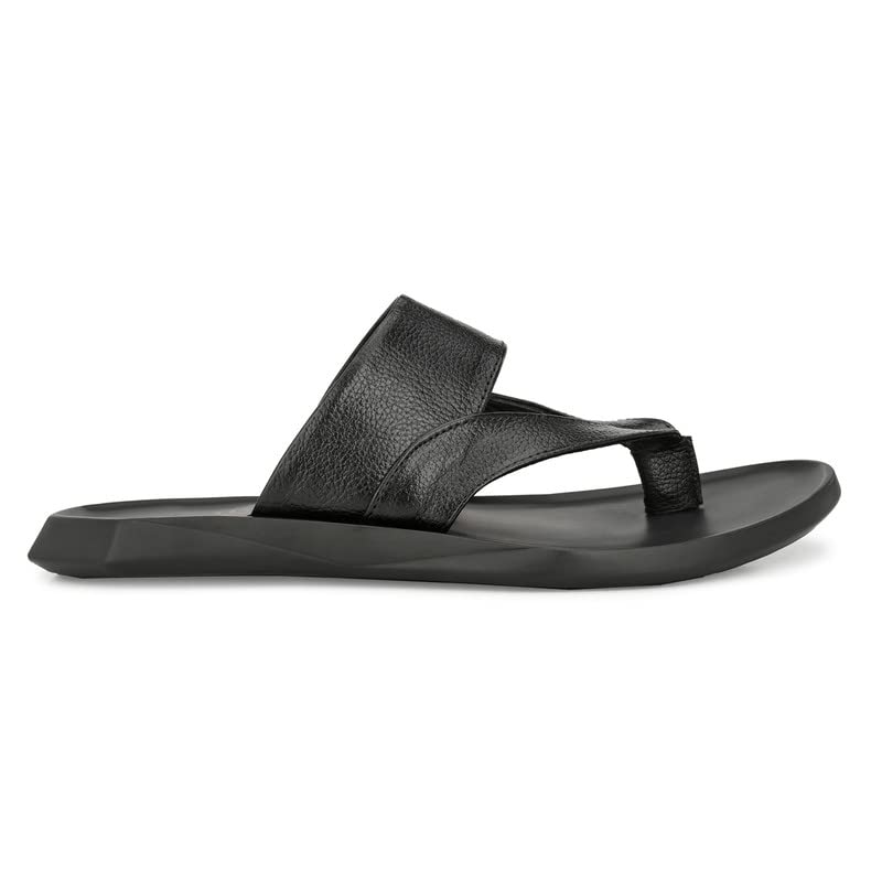 TrueYarn Original Leather Slippers for Men | Leather Sliders for Men | Thong Sandals for Men | Stylish | Durable | Anti-Skid