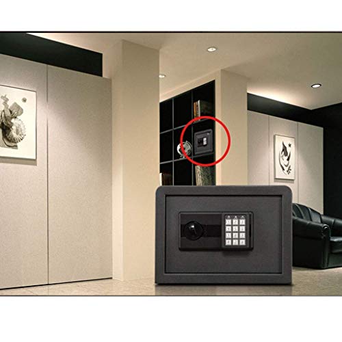 Safebox électronique noir 35cm avec double verrouillage par code et clé - 2