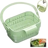 Sink Strainer Basket, 2026 Upgrade Foldable Hanging Sink Drain Basket