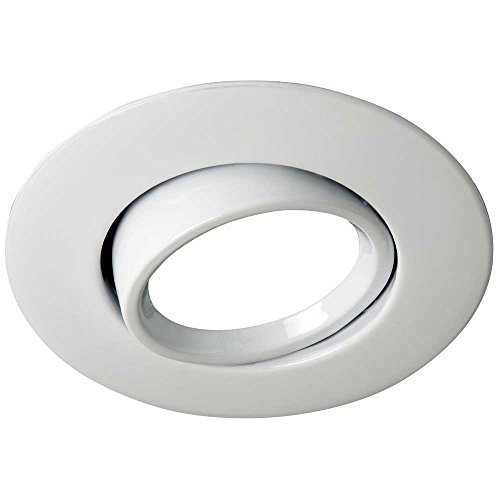 wonderlamp Foco empotrable para el techo ROUND II color blanco. Ojo de buey basculante 45º. Incluye portalámparas GU10. 220v. Diámetro 10 cm, W-E000074