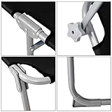 Sonnenliege Hawaii Dach Tragegriff Verstellbar Gartenliege Strandliege Freizeitliege Liege Anthrazit - 8