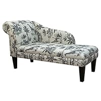 Beaumont Safari Africa Wildlife 52\" Chaise Longue Accent Sofa Indoor Lounge Chair Upholstered | British Handmade