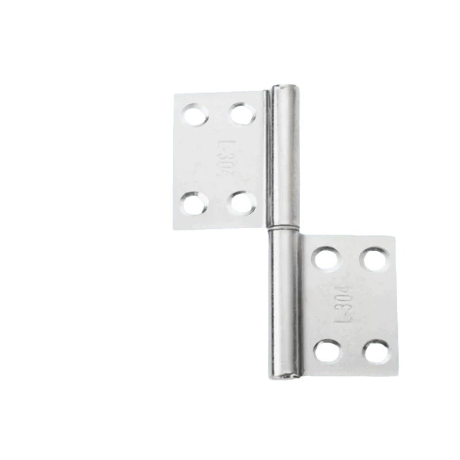Vsitikvs 2.5Inch 304 Stainless Steel Hinges Detachable Welding Removable Flag-Shaped 1Pcs