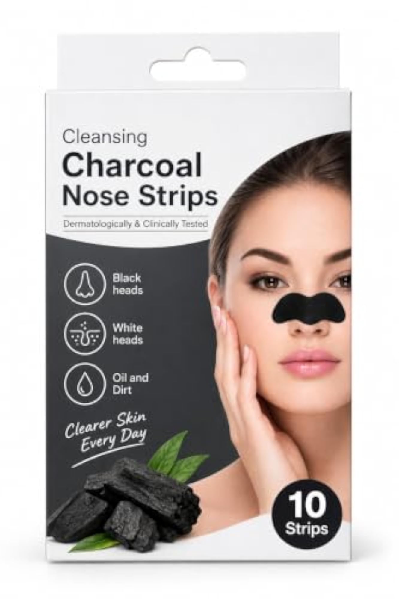 Charcoal Nose Pore Strips for Blackhead Removal