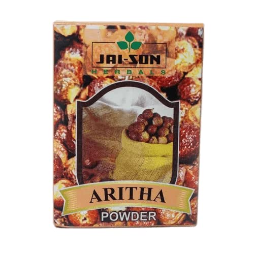 JAI-SON HerbalsAritha Powder | For Silky And Smooth Hairs | Hair Strengthening, Shine, Conditioning (100 Gram) Pack of 6