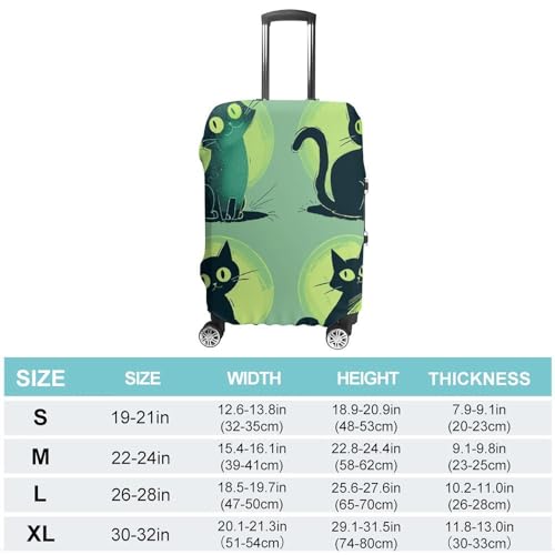 Travel Luggage Cover Suitcase Protector Colorful Cartoon Cat Elastic Washable Suitcase Cover Anti-scratch Spandex Baggage Covers Fits 18-32 Inch Luggage2