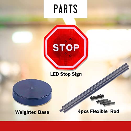 Andalus Brands AN-PARKINGASSISTSS Flashing Led Stop Sign Garage Parking Assistant System thumb #5