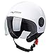Produktbild Motorradhelm Motorrad Roller Jet Helm Demi Avio Viser Homologiert SonicMoto Weiß M