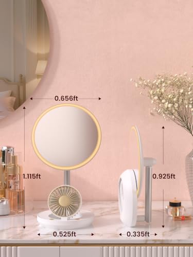 gelpal 3-in-1 LED Makeup Mirror w/ Fan - 13.49 w/ Code + 50% Off Code BPL2M6AZ - image 4