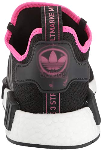 adidas Originals mens Nmd_r1 Running Shoe, Black/Black/Shock Pink, 13 US3