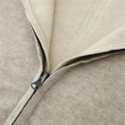 Cárdigan de punto de lana para hombre suéter con cremallera ideal para la oficina y el fin de semana 3