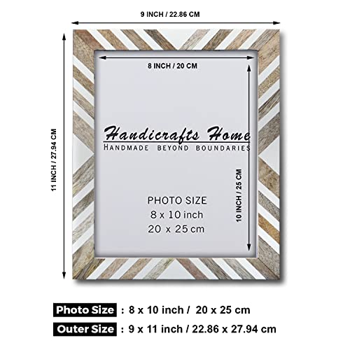 Handicrafts Home Picture Frame 8X10 Photo Frames, Marquet-Chevron Collection, Pack Of 2 #TOP4