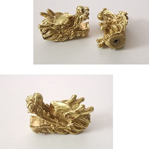 Bouton de dragon en laiton massif pour bouton de tiroir et commode chic - 5