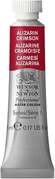 Winsor & Newton Professional Watercolor, 5ml 0.17-oz Tube, Alizarin Crimson