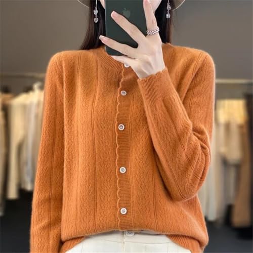 Women's Cashmere Cardigan Sweater Casual Soft Long Sleeve Button Down Knitted Sweater Jacket2
