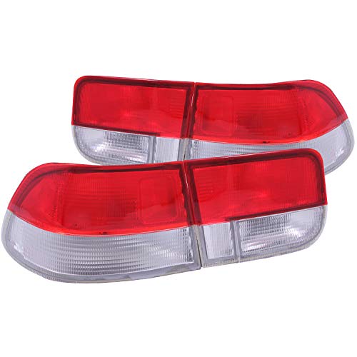 Anzo USA 221147 Honda Civic Red/Clear Tail Light Assembly (OEM Style) - (Sold in Pairs)