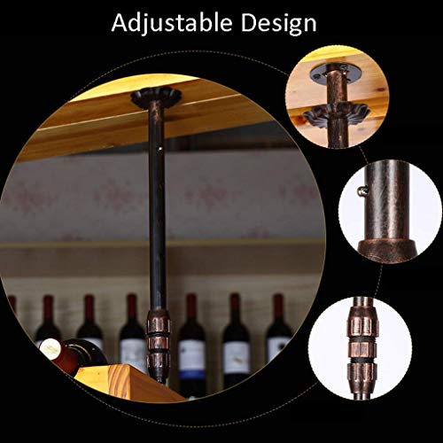 Soporte para botellas de madera maciza 64x30cm miniatura 3