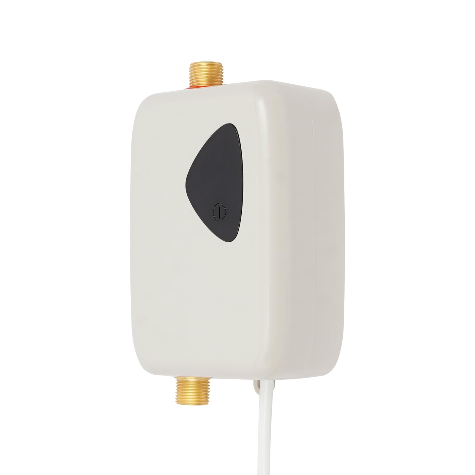Scaldacqua istantaneo elettronico, 3800 W, 220 V, mini scaldabagno con indicatore di temperatura, plug-and-play, scaldabagno elettrico senza serbatoio, regolatore elettronico (grigio)