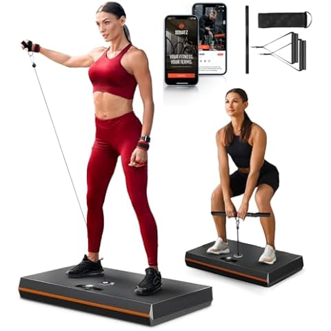 SQUATZ Pluto Home Smart Gym - 100lbs of Resistance - All-in-One Digital Gym Machine, WiFi and Bluetooth Enabled, Home Gym Equipment for Full Body Workouts Cover