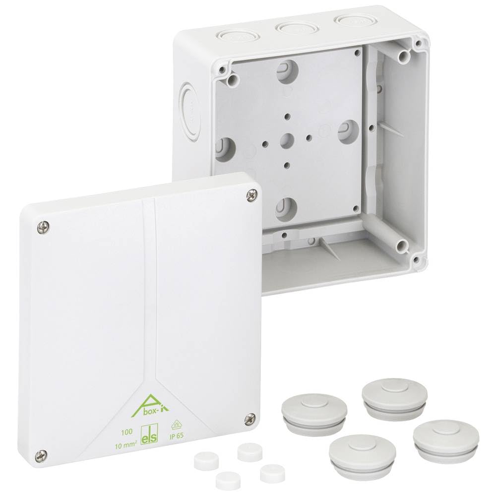 Spelsberg Grey Junction Box 140 X 140 X 79 Mm, Ip65, Hfr Abox, Empty, 1196811