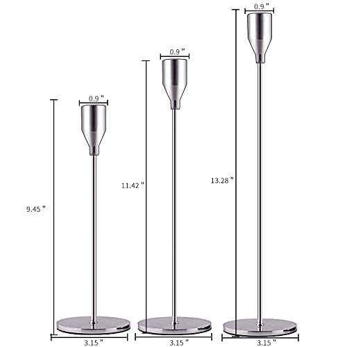Sujun 1840 Silver Candle Holders Set Of 3 thumb #2