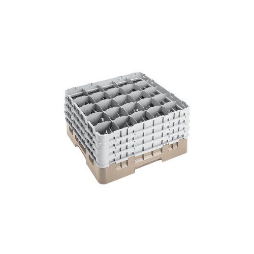 Camrack Glass Rack, W/4 Extenders, Full Size, 25 Compartments, 3-1/2'' Max. Dia., 8-1/2'' Max. (2 Pieces/Unit)