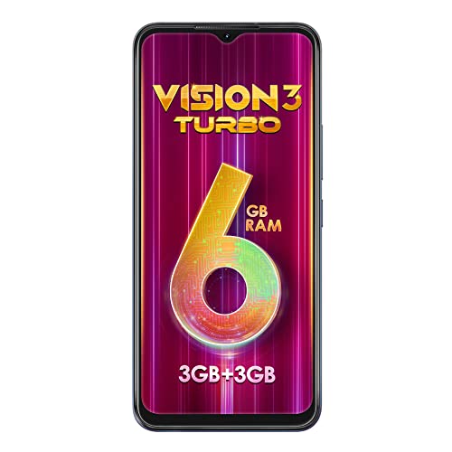 Image of itel Vision3 Turbo (6.6-inch HD+ IPS Waterdrop Display| 3GB RAM+3GB Turbo RAM and 64GB ROM Memory |18W Fast Charging | 5000mAh Battery |Fingerprint Sensor + Face Unlock) Deep Ocean Black