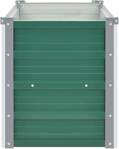 Miniatura 4 de WEMYUFURN Garden Raised Bed Galvanized Steel 39.4"x15.7"x17.7" Green,Raised Garden Bed,Outdoor Planters for Flower Herb Garden