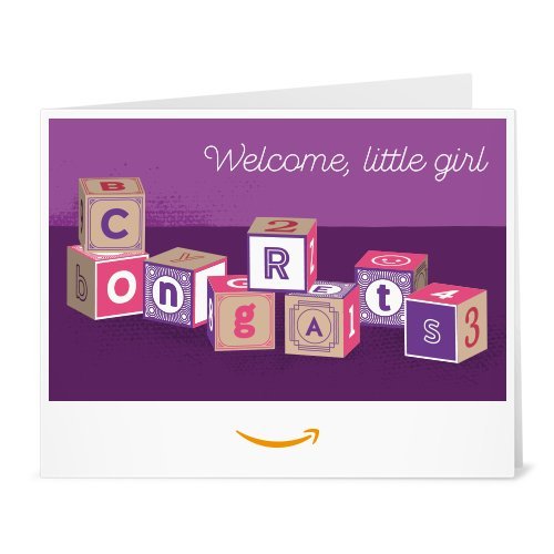 Amazon Gift Card - Print - Baby Girl Blocks