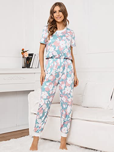 Image of GRECIILOOKS Women Co Ord Set for Women | Co Ord Set for Women Stylish |Printed Lycra Co Ord Set for Women | Travel Co Ord Set for Women | Half Sleeve