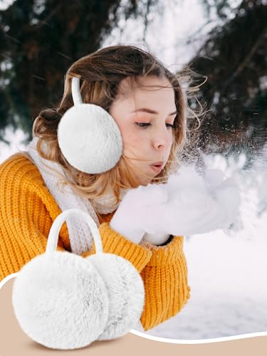 4 Pcs Warm Ear Muffs Winter Earmuffs Cute Ear Covers for Kids teenager Outdoor Activities Warmth4