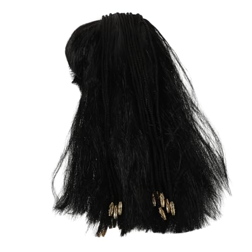 LEDMOMO かつらドレスアップ ステージ衣装 エジプト衣装 女性用エジプトウィッグ 18kシルク Black