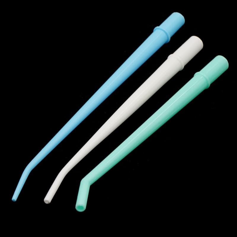 50pcs Dental Surgical Aspirator Suction Tips Disposable Autoclavable Suction Tube Saliva Ejector Tips Dental Lab Equipment Tool (Color : Random Color)