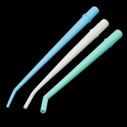 50pcs Dental Surgical Aspirator Suction Tips Disposable Autoclavable Suction Tube Saliva Ejector Tips Dental Lab Equipment Tool (Color : Random Color)