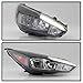 Aftermarket LED DRL Headlights for 2015-2018 Ford Focus [Halogen Model] (Passenger, Black)