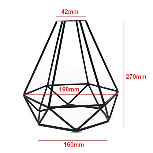 Paralume vintage a gabbia, paralume in stile