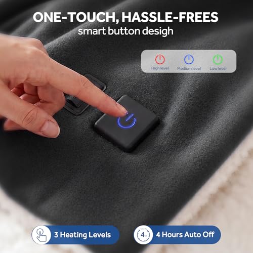 Sealy Heated Car Blanket Grey