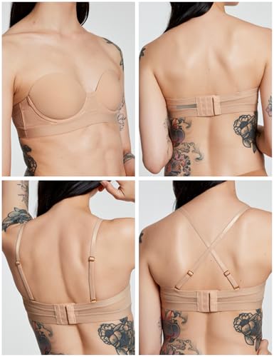 Pepper Strapless Bra | MVP Multiway Lightly Lined Strapless, Underwire Bra for Women with Convertible Straps (30A-40B2