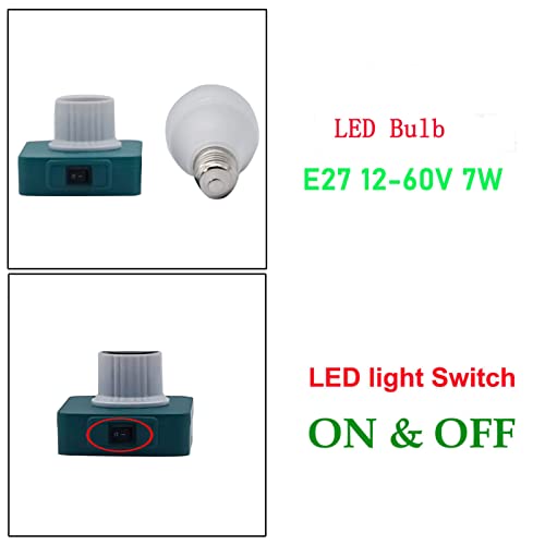 Lampe de travail LED E27 pour éclairer les chantiers sans prise