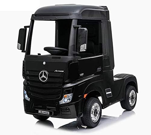 Amazon 電動乗用カー メルセデスベンツトラック アクトロス 電動乗用玩具 乗り物おもちゃ 358 ブラック 電動乗用玩具 おもちゃ